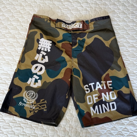 Scramble Camo BJJ Grappling Shorts State of No Mind Size Medium - Picture 1 of 6